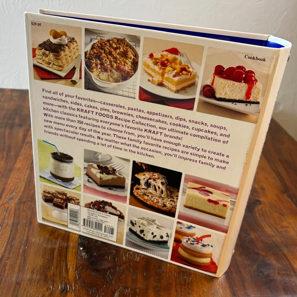 Kraft Foods Recipe Collection Binder Jell-O Velveeta Nabisco Cookbook 2012